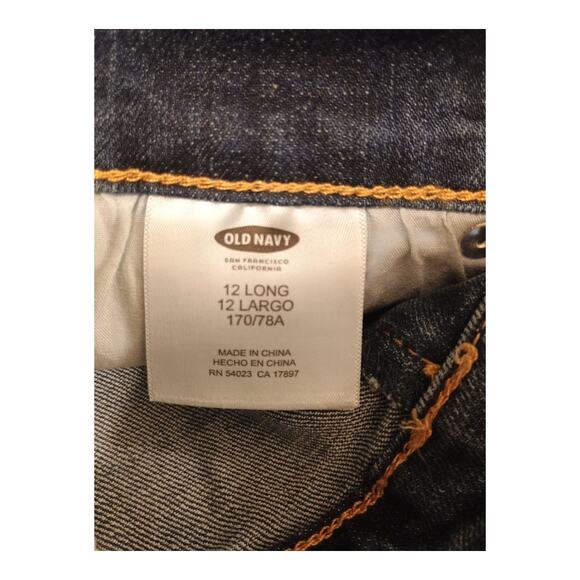 Old Navy Sweetheart Bootcut Med-Dark Bootcut Mid-rise Jeans Women’s 12 Long - Picture 9 of 11